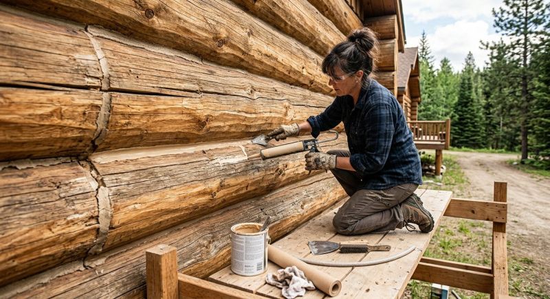 Log Home Repair in Conroe, TX